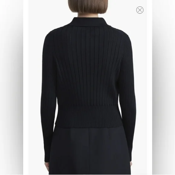 Nwt LAFAYETTE 148 NEW YORK Rib-Knit Button-Down Cardigan large